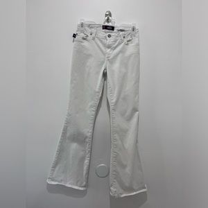 Vintage 90s Bongo “Waistless” Hipster White Denim Jeans Juniors Size 5